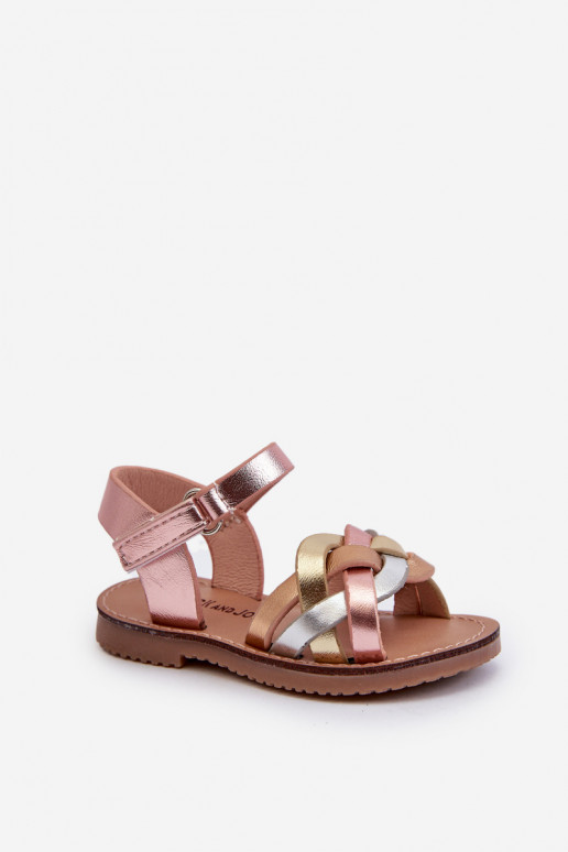 sandalai Vaikiški su lipniais užsegimais Z Przeplatającymi Się Paseczkami įvairių spalvų Dianttha sandalai Vaikiški su lipniais užsegimais Z Przeplatającymi Się Paseczkami įvairių spalvų Dianttha