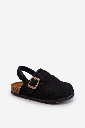 Šlepetės Vaikiški su platforma juodos spalvos Vulagia 2