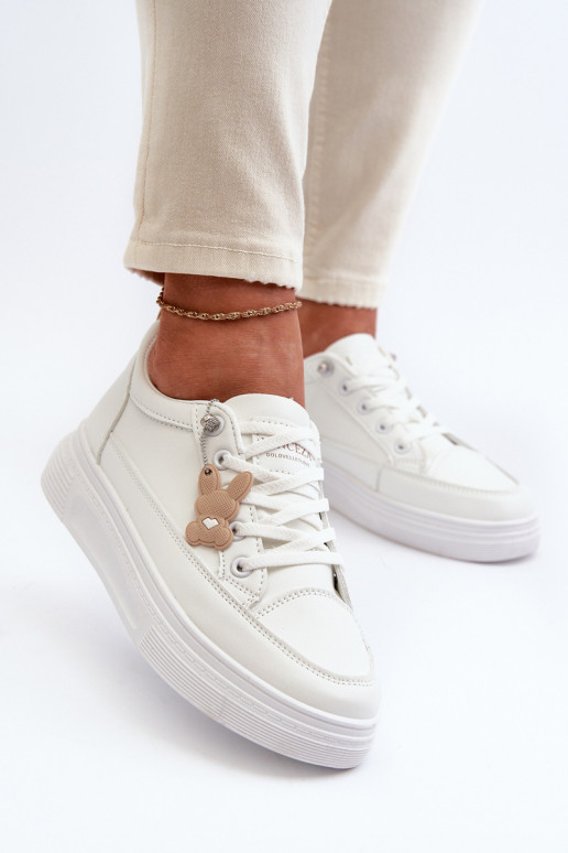 laisvalaikio batai sportiniai bateliai   su platforma su ornamentais baltos spalvos Vinceza 13613 laisvalaikio batai sportiniai bateliai   su platforma su ornamentais baltos spalvos Vinceza 13613