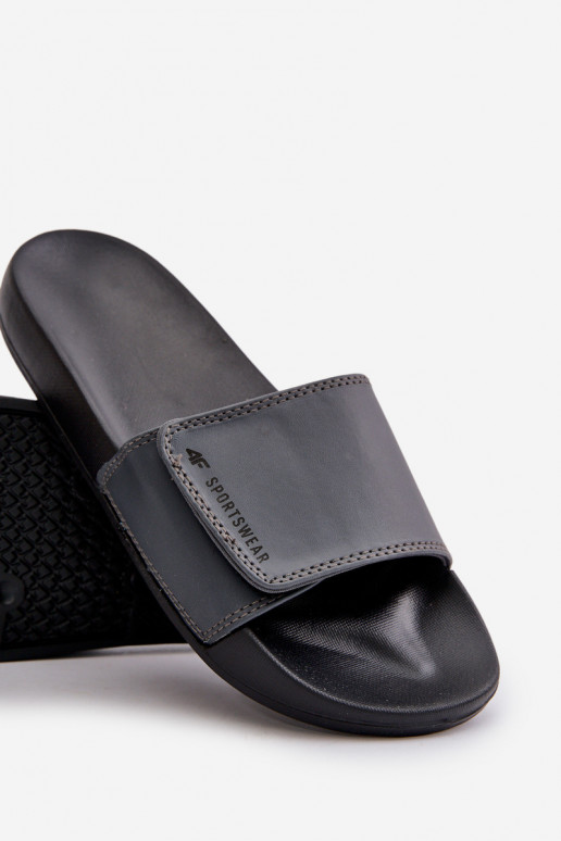 Šlepetės Vyrai 4FMM00FFLIM032-25S pilkos spalvos