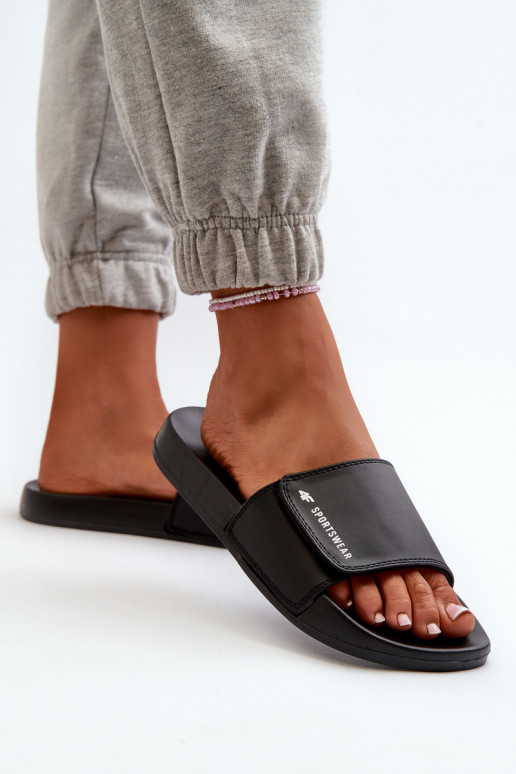 Moteriškos Šlepetės 4FMM00FFLIF031A-20S juodos spalvos