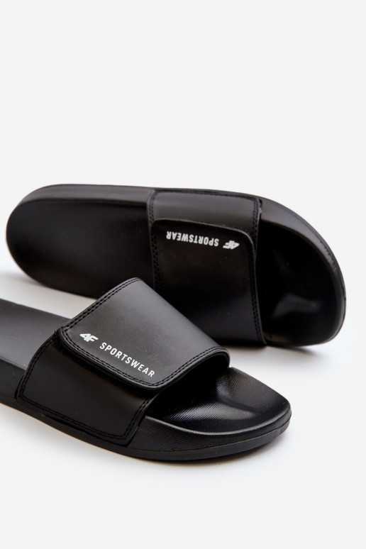 Moteriškos Šlepetės 4FMM00FFLIF031A-20S juodos spalvos