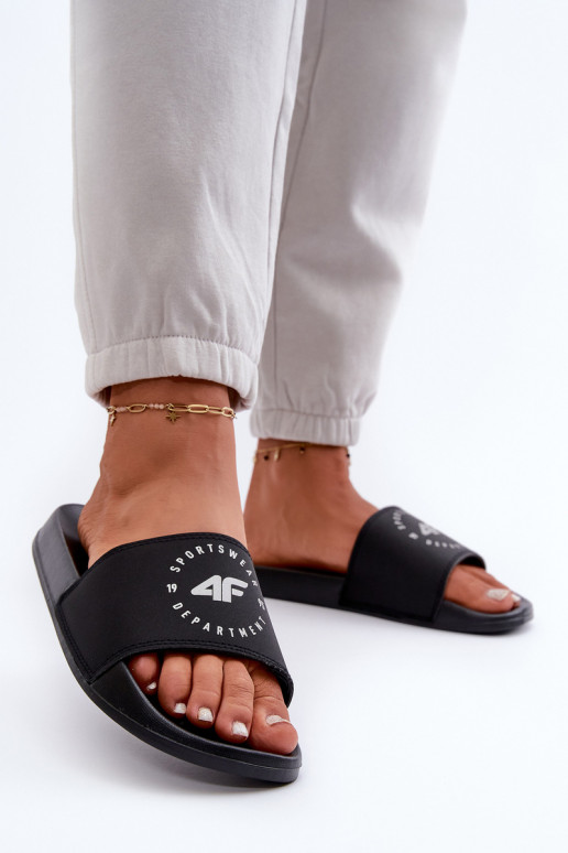 Moteriškas Šlepetės 4FMM00FFLIF044A-20S juodos spalvos