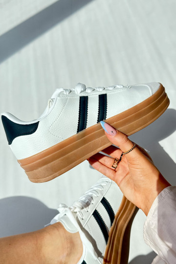 Sneakers modelio batai Moteriškos su platforma baltos spalvos Egelia 2