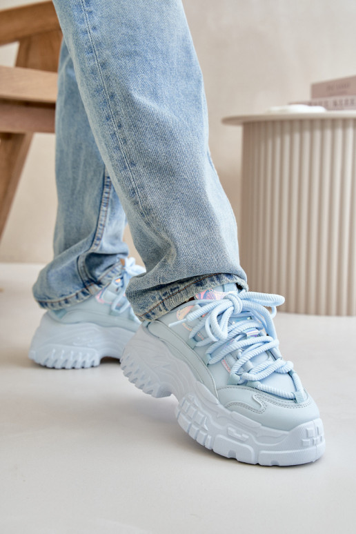 Sneakers modelio batai Moteriškas su madingais masyviais padais mėlynos spalvos Nevela Sneakers modelio batai Moteriškas su madingais masyviais padais mėlynos spalvos Nevela