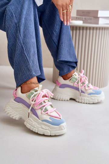 Sneakers modelio batai Moteriškas su madingais masyviais padais įvairių spalvų Nevela