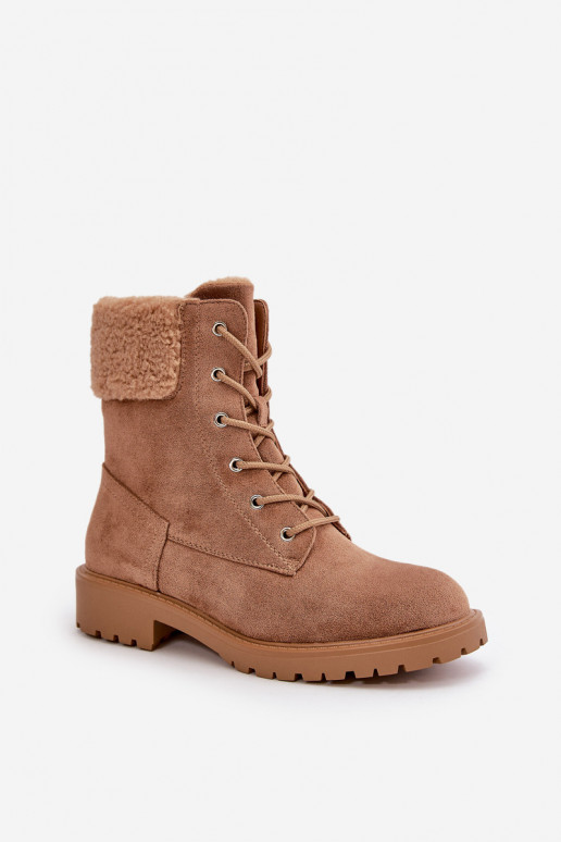 Moteriškas pašiltinti Darbiniai kulkšnies batai Į Pilį rudos spalvos Mivael