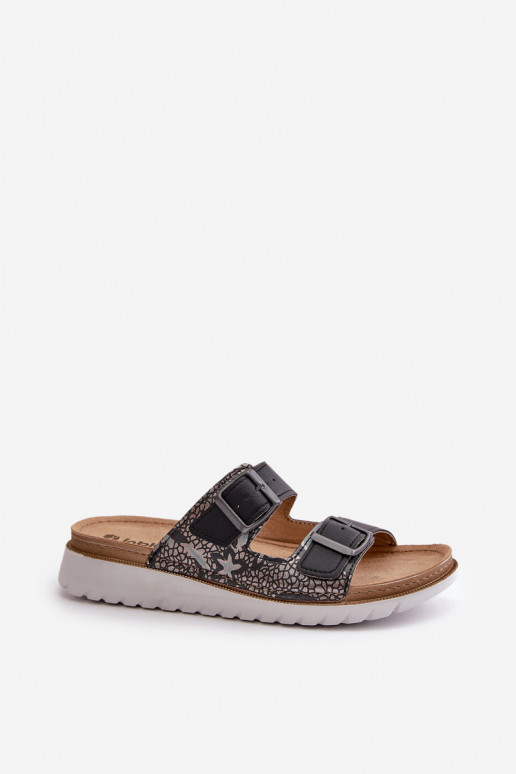 Moteriškas Patogios šlepetės su sagtimis Inblu CN000033 tamsiai mėlynos spalvos Moteriškas Patogios šlepetės su sagtimis Inblu CN000033 tamsiai mėlynos spalvos