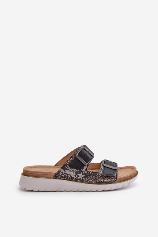 Moteriškas Patogios šlepetės su sagtimis Inblu CN000033 tamsiai mėlynos spalvos Moteriškas Patogios šlepetės su sagtimis Inblu CN000033 tamsiai mėlynos spalvos