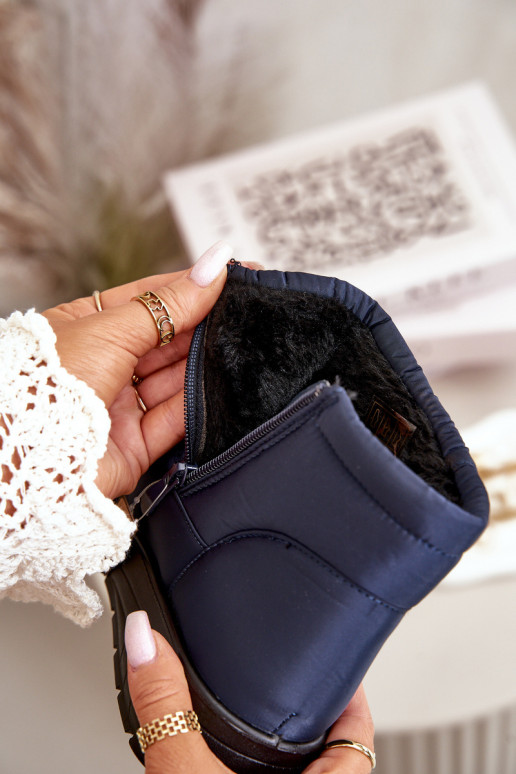 sniego batai Moteriškas pašiltinti tamsiai mėlynos spalvos Helis sniego batai Moteriškas pašiltinti tamsiai mėlynos spalvos Helis