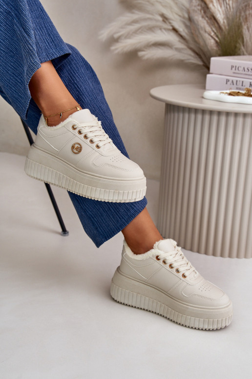 Sneakers modelio batai sportiniai bateliai Moteriškas pašiltinti su madingais masyviais padais smėlio spalvos Verissha Sneakers modelio batai sportiniai bateliai Moteriškas pašiltinti su madingais masyviais padais smėlio spalvos Verissha