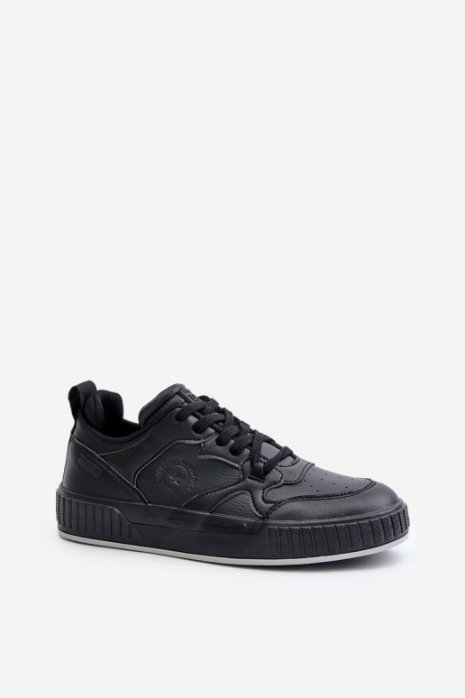 Sneakers modelio batai vyrams iš eko odos Big Star OO174004 juodos spalvos Sneakers modelio batai vyrams iš eko odos Big Star OO174004 juodos spalvos