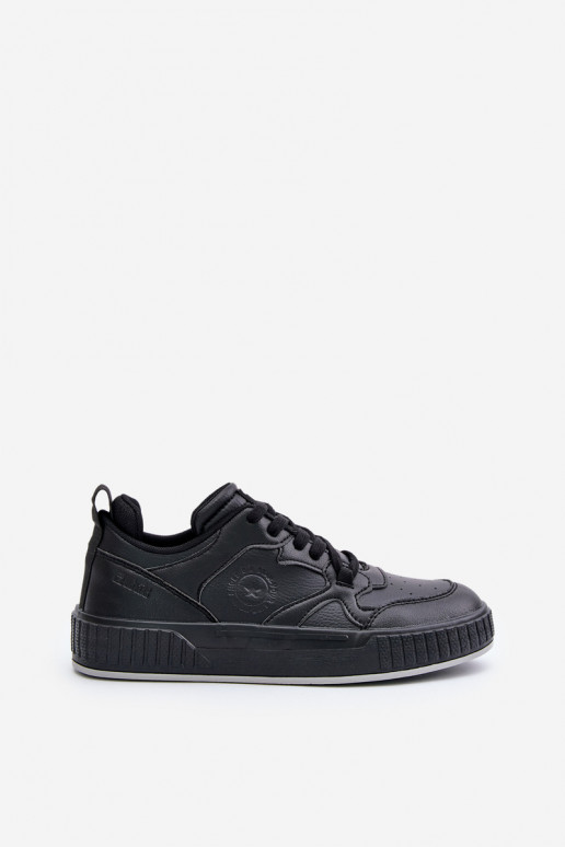 Sneakers modelio batai vyrams iš eko odos Big Star OO174004 juodos spalvos Sneakers modelio batai vyrams iš eko odos Big Star OO174004 juodos spalvos