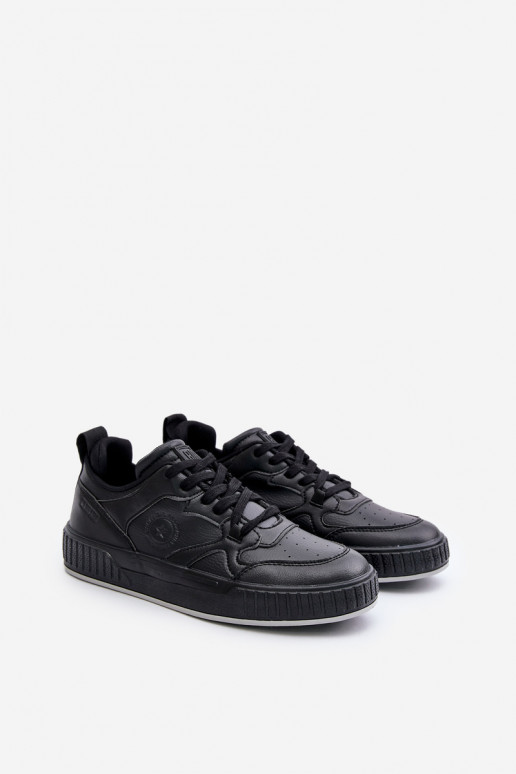 Sneakers modelio batai vyrams iš eko odos Big Star OO174004 juodos spalvos Sneakers modelio batai vyrams iš eko odos Big Star OO174004 juodos spalvos