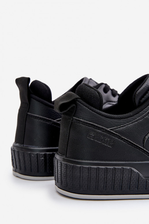 Sneakers modelio batai vyrams iš eko odos Big Star OO174004 juodos spalvos Sneakers modelio batai vyrams iš eko odos Big Star OO174004 juodos spalvos
