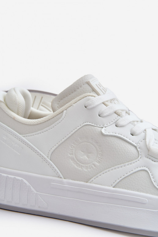 Sneakers modelio batai vyrams iš eko odos Big Star OO174003 baltos spalvos