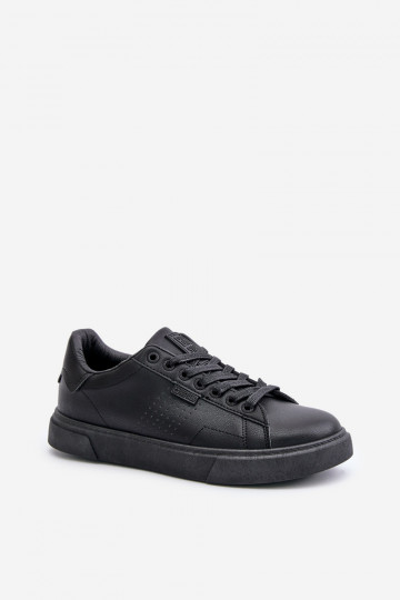 laisvalaikio batai Sneakers modelio batai vyrams iš dirbtinės odos Big Star OO174117 juodos spalvos