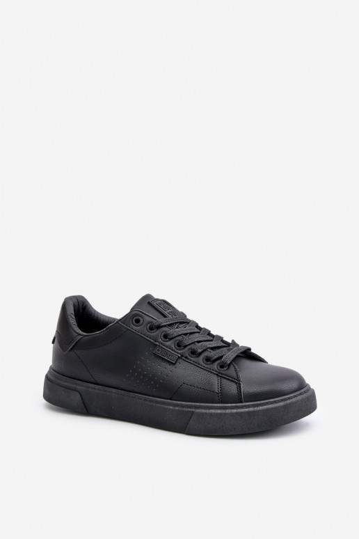 laisvalaikio batai Sneakers modelio batai vyrams iš dirbtinės odos Big Star OO174117 juodos spalvos