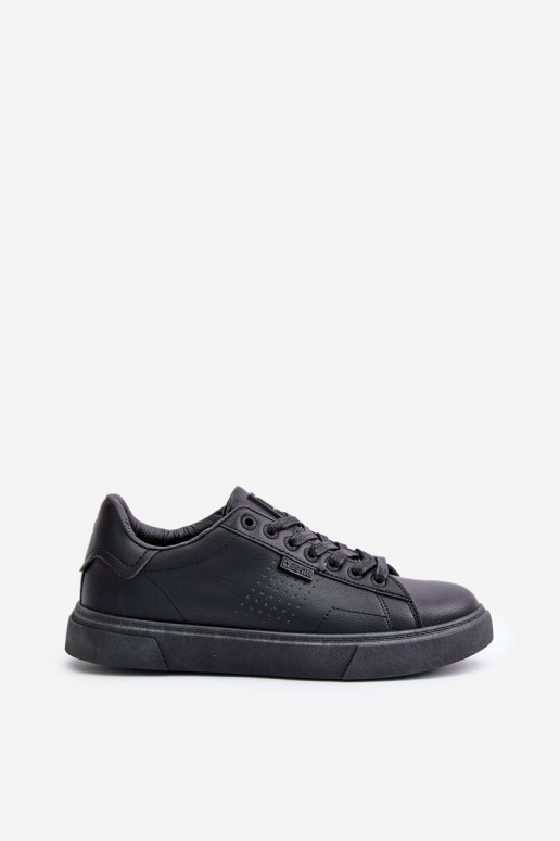 laisvalaikio batai Sneakers modelio batai vyrams iš dirbtinės odos Big Star OO174117 juodos spalvos