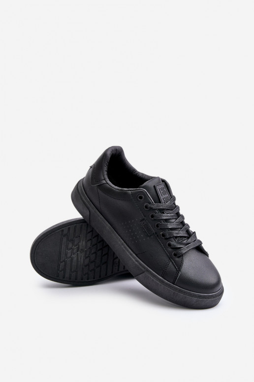 laisvalaikio batai Sneakers modelio batai vyrams iš dirbtinės odos Big Star OO174117 juodos spalvos