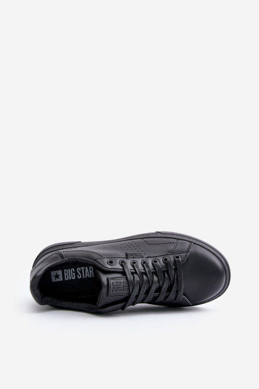 laisvalaikio batai Sneakers modelio batai vyrams iš dirbtinės odos Big Star OO174117 juodos spalvos