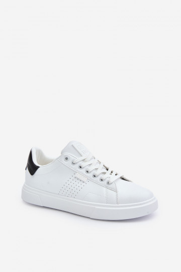 laisvalaikio batai Sneakers modelio batai vyrams iš eko odos Big Star OO174115 baltos spalvos