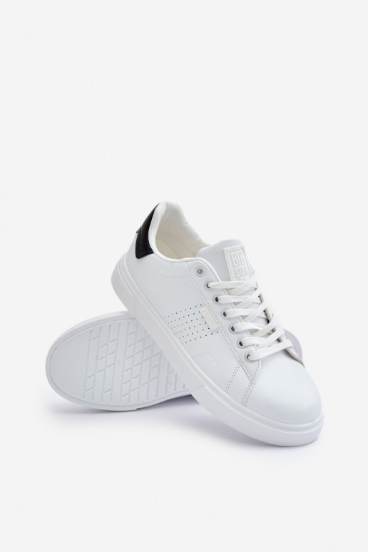 laisvalaikio batai Sneakers modelio batai vyrams iš eko odos Big Star OO174115 baltos spalvos