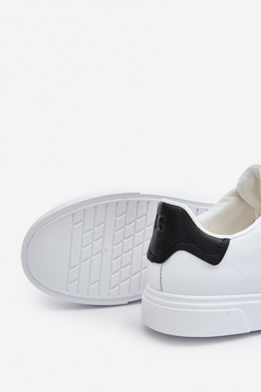 laisvalaikio batai Sneakers modelio batai vyrams iš dirbtinės odos Big Star OO174115 baltos spalvos