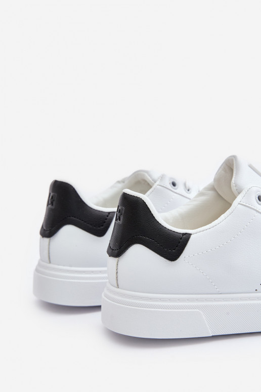 laisvalaikio batai Sneakers modelio batai vyrams iš eko odos Big Star OO174115 baltos spalvos