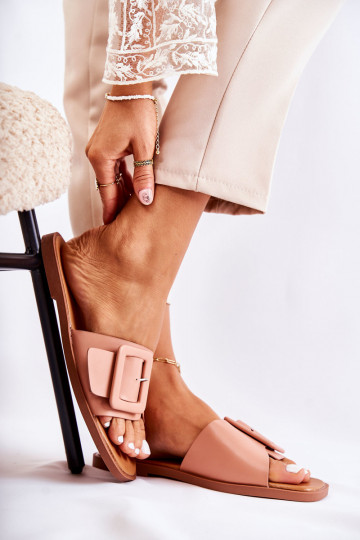 Madingos šlepetės vasarai rožinės spalvos Sylvia