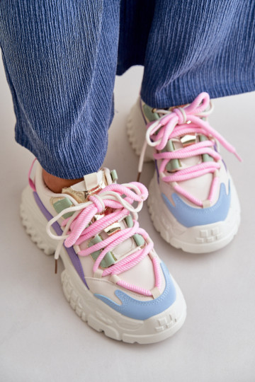 Sneakers modelio batai su masyviais padais įvairių spalvų Nevela