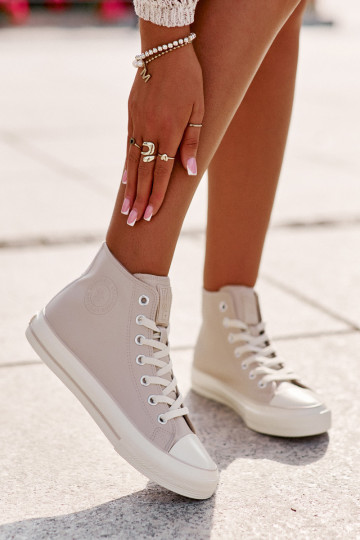 Laisvalaikio bateliai pašiltinti iš eko odos rožinės spalvos Big Star OO274933 2