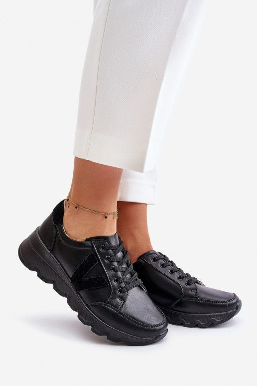 Oda sportiniai bateliai Moteriškas Vinceza 7918 juodos spalvos Oda sportiniai bateliai Moteriškas Vinceza 7918 juodos spalvos