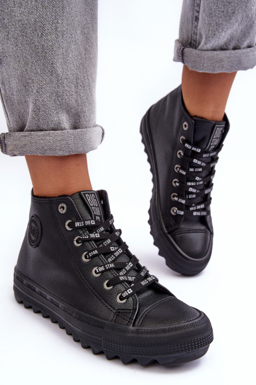 Laisvalaikio bateliai Big Star Aukštas pašiltinti juodos spalvos EE274110 Laisvalaikio bateliai Big Star Aukštas pašiltinti juodos spalvos EE274110