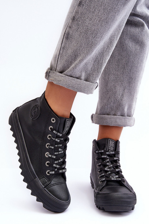 Laisvalaikio bateliai Big Star Aukštas pašiltinti juodos spalvos EE274110 Laisvalaikio bateliai Big Star Aukštas pašiltinti juodos spalvos EE274110