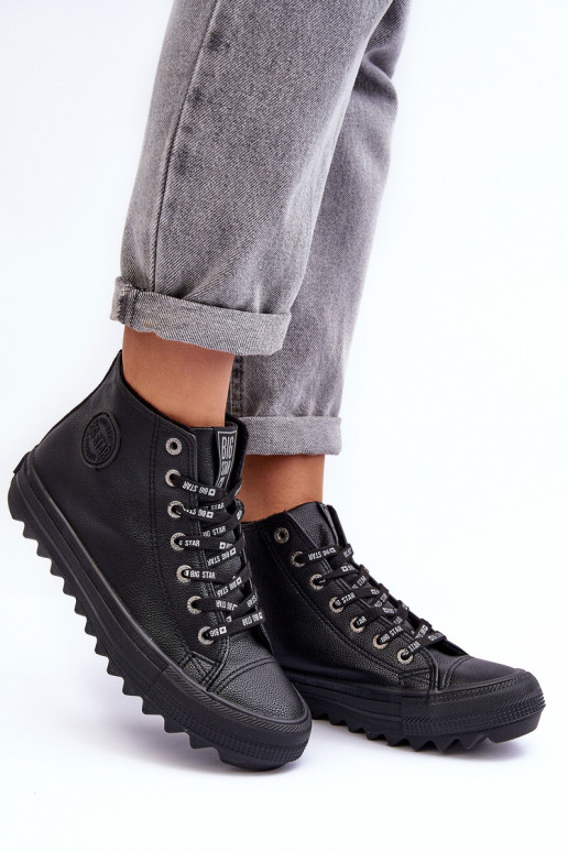 Laisvalaikio bateliai Big Star Aukštas pašiltinti juodos spalvos EE274110 Laisvalaikio bateliai Big Star Aukštas pašiltinti juodos spalvos EE274110