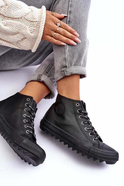 Laisvalaikio bateliai Big Star Aukštas pašiltinti juodos spalvos EE274110 Laisvalaikio bateliai Big Star Aukštas pašiltinti juodos spalvos EE274110