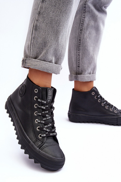 Laisvalaikio bateliai Big Star Aukštas pašiltinti juodos spalvos EE274110 Laisvalaikio bateliai Big Star Aukštas pašiltinti juodos spalvos EE274110