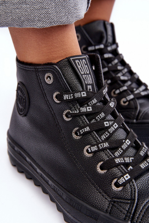 Laisvalaikio bateliai Big Star Aukštas pašiltinti juodos spalvos EE274110 Laisvalaikio bateliai Big Star Aukštas pašiltinti juodos spalvos EE274110