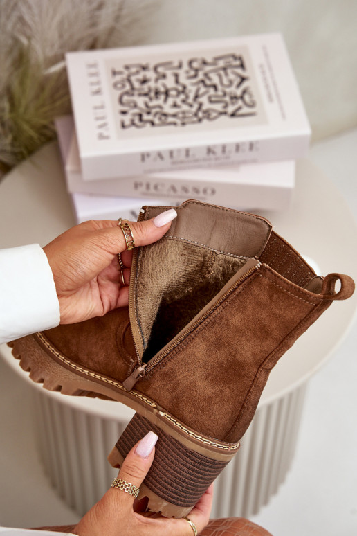 Moteriški aulinukai Z iš eko zomšosu pašiltinti rudos spalvos Nevitas Moteriški aulinukai Z iš eko zomšosu pašiltinti rudos spalvos Nevitas