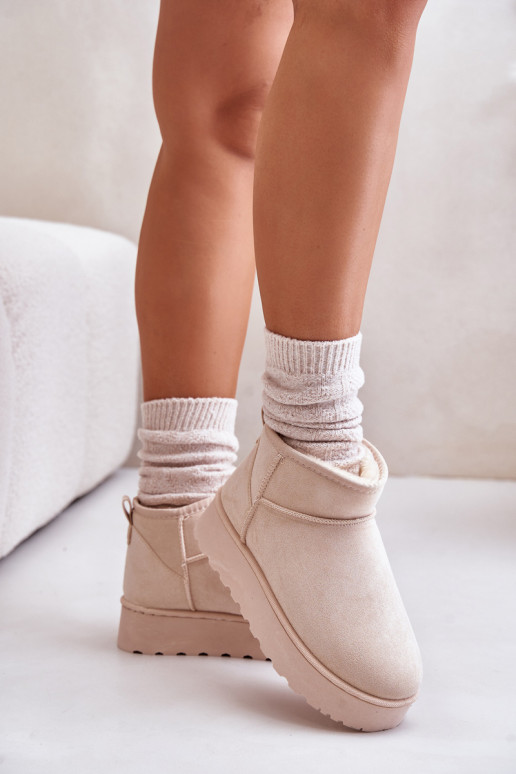 sniego batai Moteriškas su platforma pašiltinti su kailiuku viduje dramblio kaulo spalvos Xamella sniego batai Moteriškas su platforma pašiltinti su kailiuku viduje dramblio kaulo spalvos Xamella