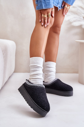 sniego batai Moteriškas su platforma Z Haftem juodos spalvos Tirissa