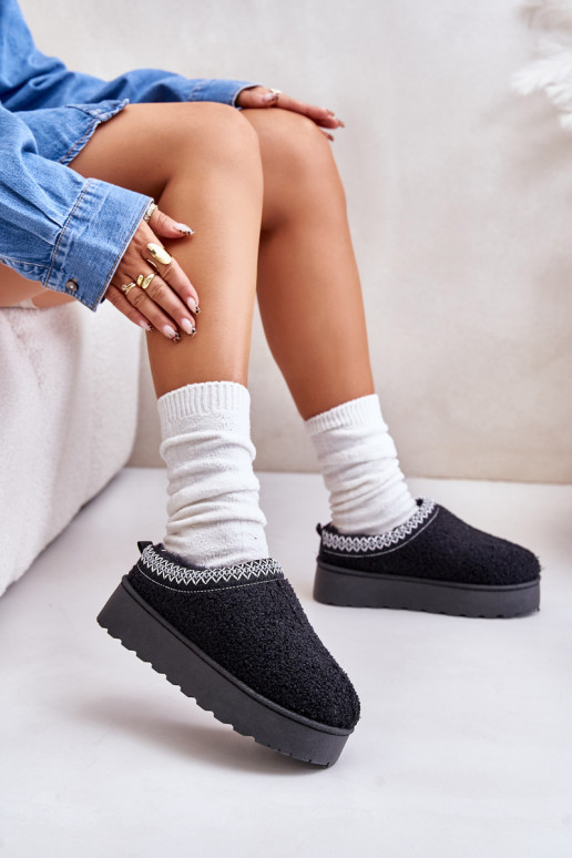 sniego batai Moteriškas su platforma Z Haftem juodos spalvos Tirissa sniego batai Moteriškas su platforma Z Haftem juodos spalvos Tirissa