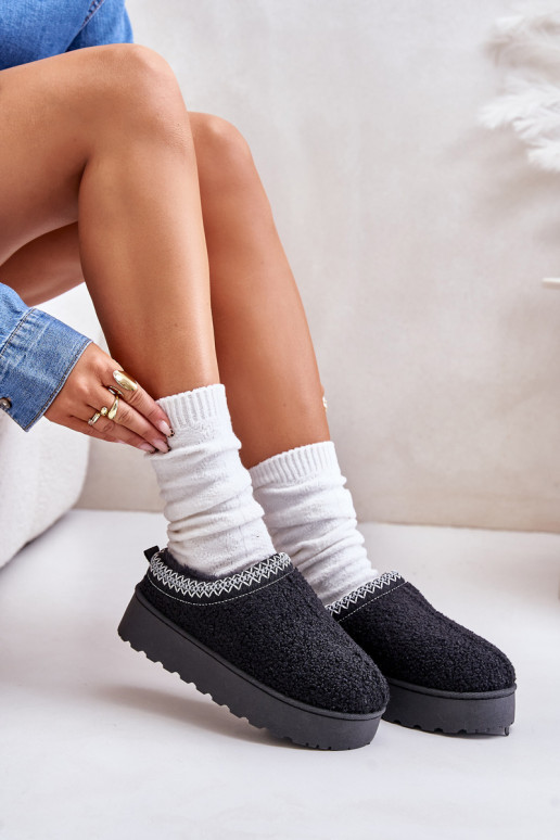 sniego batai Moteriškas su platforma Z Haftem juodos spalvos Tirissa sniego batai Moteriškas su platforma Z Haftem juodos spalvos Tirissa