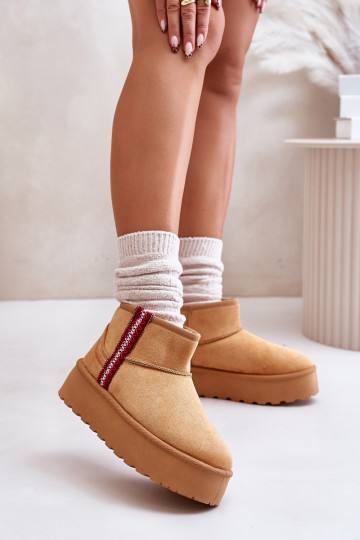 sniego batai Moteriškas su platforma pašiltinti rudos spalvos Lomessa 2