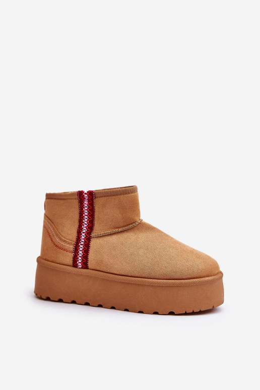 sniego batai Moteriškas su platforma pašiltinti rudos spalvos Lomessa sniego batai Moteriškas su platforma pašiltinti rudos spalvos Lomessa