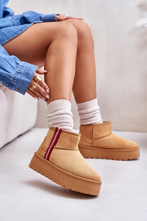 sniego batai Moteriškas su platforma pašiltinti rudos spalvos Lomessa sniego batai Moteriškas su platforma pašiltinti rudos spalvos Lomessa