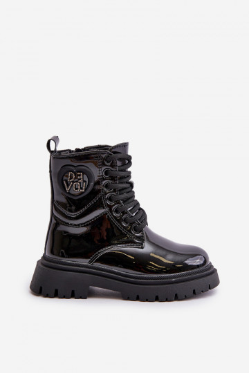 su lako efektu Aulinukai Vaikiški pašiltinti su kailiuku viduje Į Pilį juodos spalvos Evaliraea 2