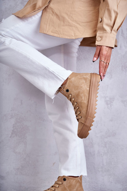 Laisvalaikio bateliai Big Star Aukštas pašiltinti rudos spalvos GG274072 Laisvalaikio bateliai Big Star Aukštas pašiltinti rudos spalvos GG274072