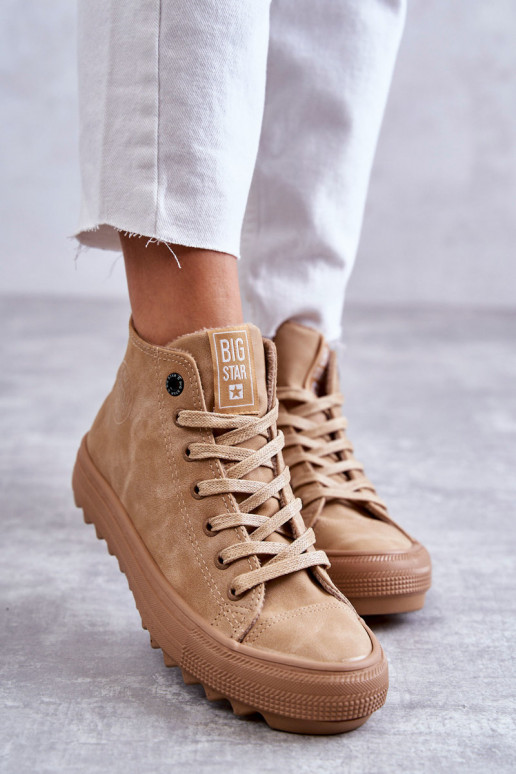 Laisvalaikio bateliai Big Star Aukštas pašiltinti rudos spalvos GG274072 Laisvalaikio bateliai Big Star Aukštas pašiltinti rudos spalvos GG274072